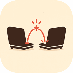 Other Mac icon: two computers with a coral hop between them